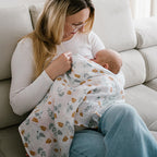 Baby Ono scutec textil din muselina 70x70 cm 3 buc Green