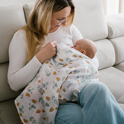 Baby Ono scutec textil din muselina 70x70 cm 3 buc Green