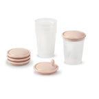 Baby Ono set 4 recipiente pentru lapte cu capac si cioc 0m+