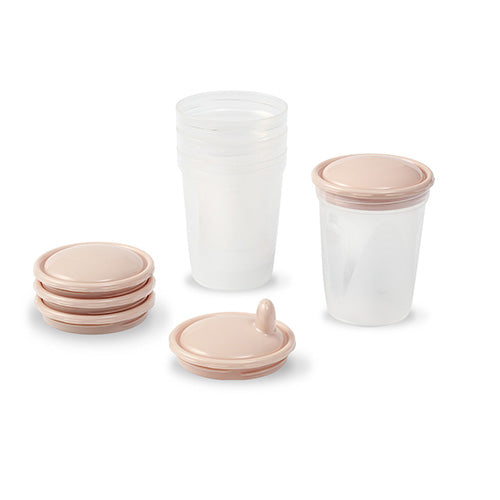 Baby Ono set 4 recipiente pentru lapte cu capac si cioc 0m+