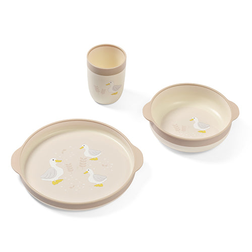 Baby Ono set de hranire 3 piese FARMER 12m+ Beige