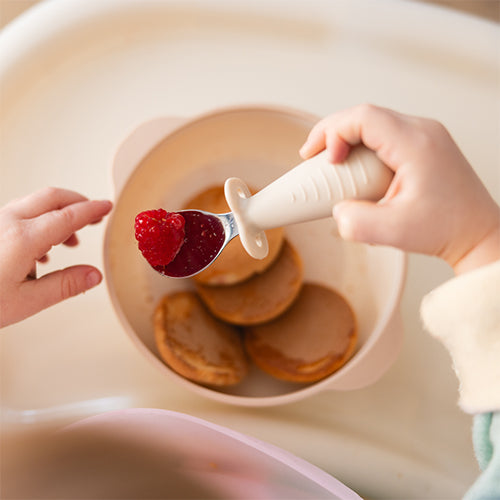 Baby Ono set lingurita si furculita din otel inoxidabil 12m+ Pink Imagine secundară a produsului