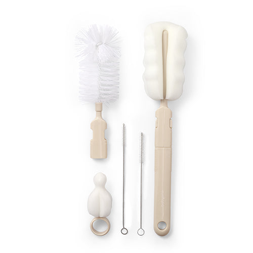 Baby Ono set perie pentru curatarea biberoanelor si tetinelor 0m+ Beige