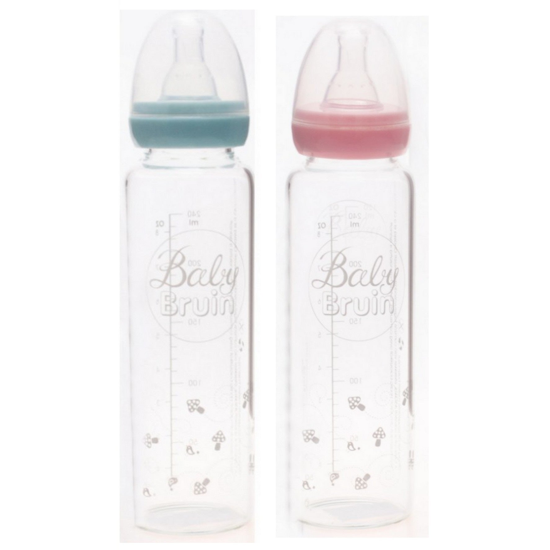 Baby Bruin biberon sticla standard cu tetina silicon 0m+, 240 ml 01 Imagine principală a produsului