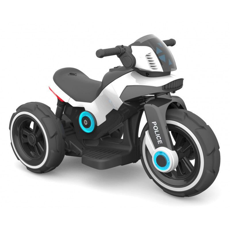 Baby Mix motocicleta cu acumulator pentru copii de 3-7 ani, White