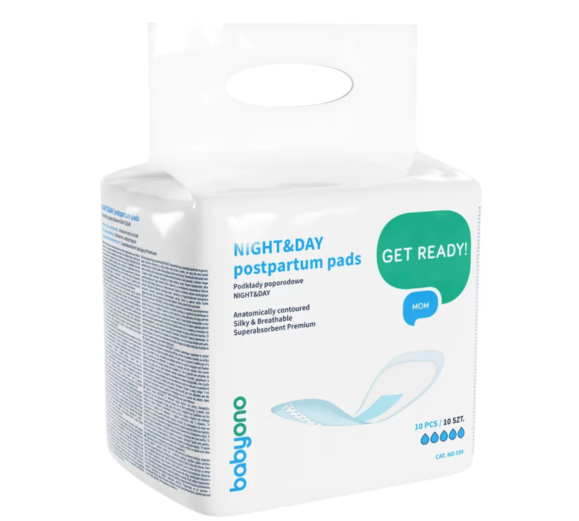 Baby Ono absorbante postnatale Night&Day 10 buc 599 01 Imagine principală a produsului