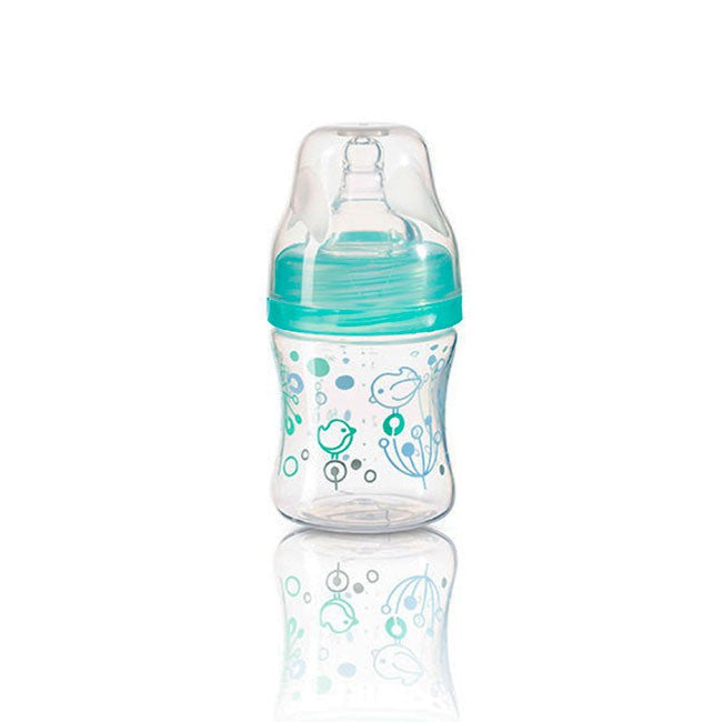 Baby Ono biberon gat larg anti-colic 120 ml cu tetina silicon flux 