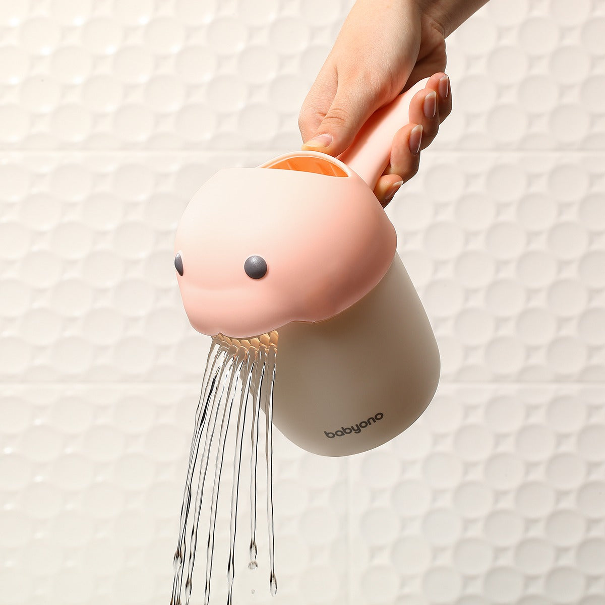Baby Ono cana pentru clatit parul Whale 0m+ Albastru 06
