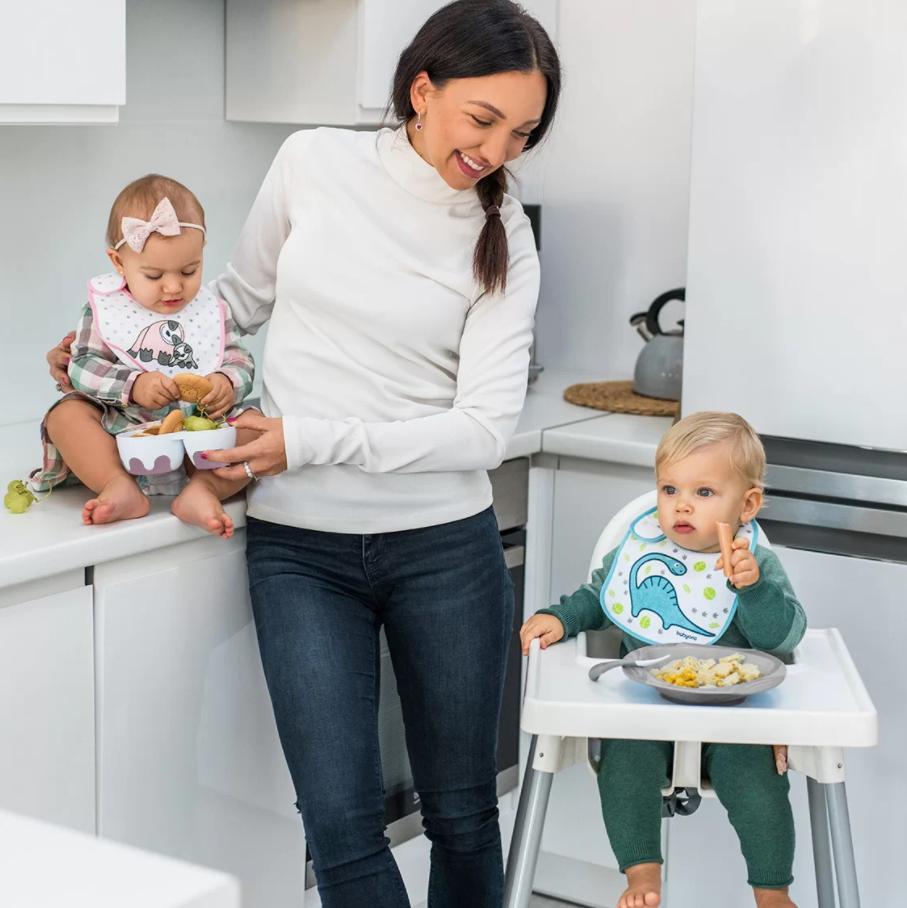Baby Ono castron compartimentat cu capac si lingurita 6m+, Mov Imagine secundară a produsului