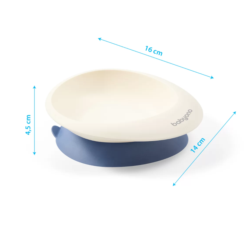 Baby Ono castron cu ventuza si lingurita 6m+ 1077 04
