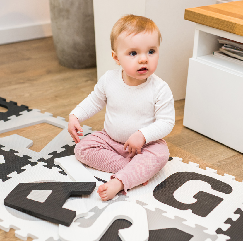Baby Ono covor de joaca tip puzzle 10 piese 6m+ Litere0 3