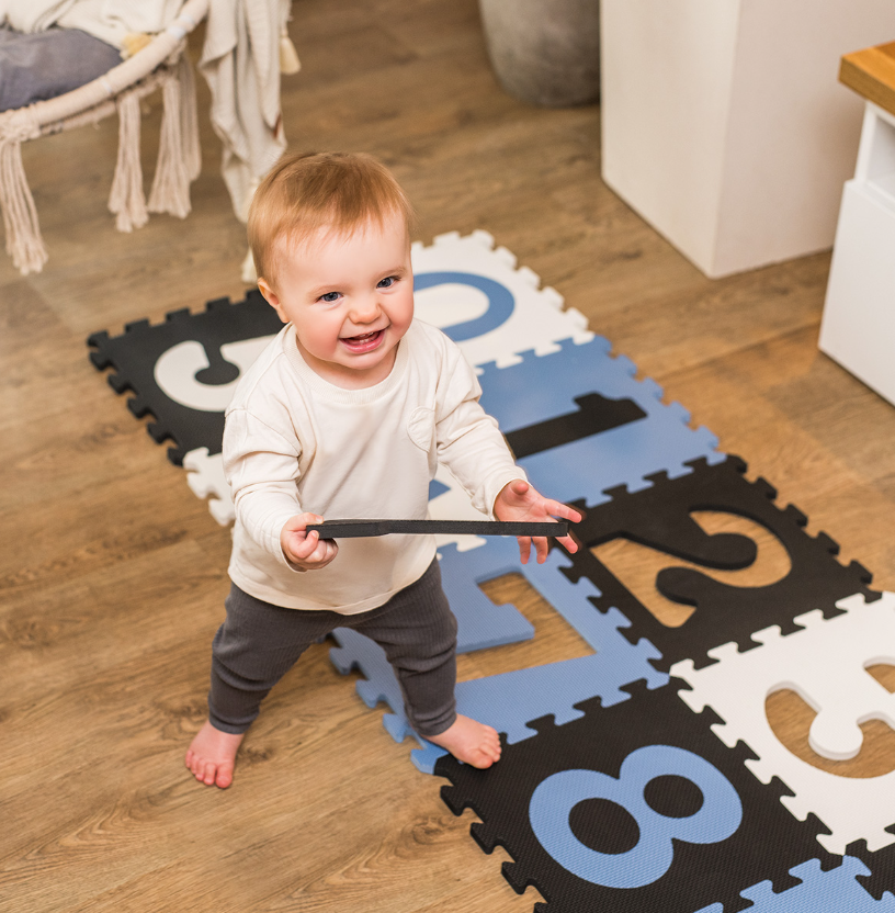 Baby Ono covor de joaca tip puzzle 10 piese 6m+ Numere 02