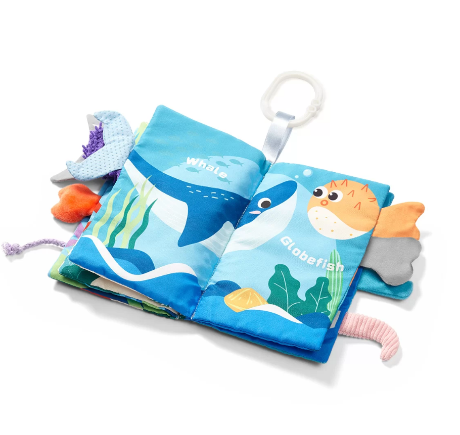 Baby Ono jucarie carticica moale senzoriala 0m+ 05