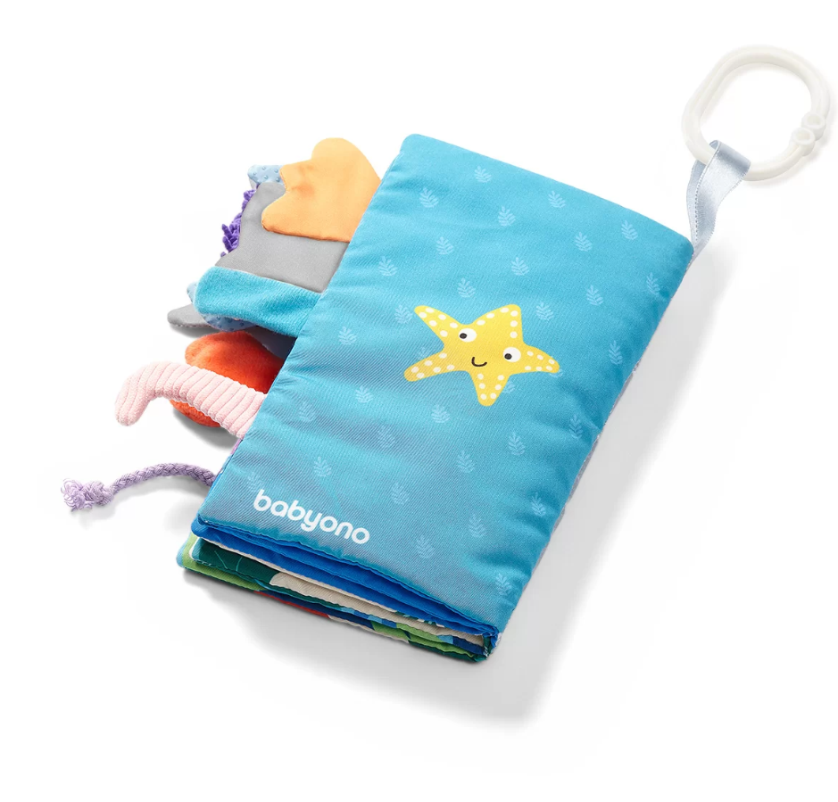 Baby Ono jucarie carticica moale senzoriala 0m+ 03