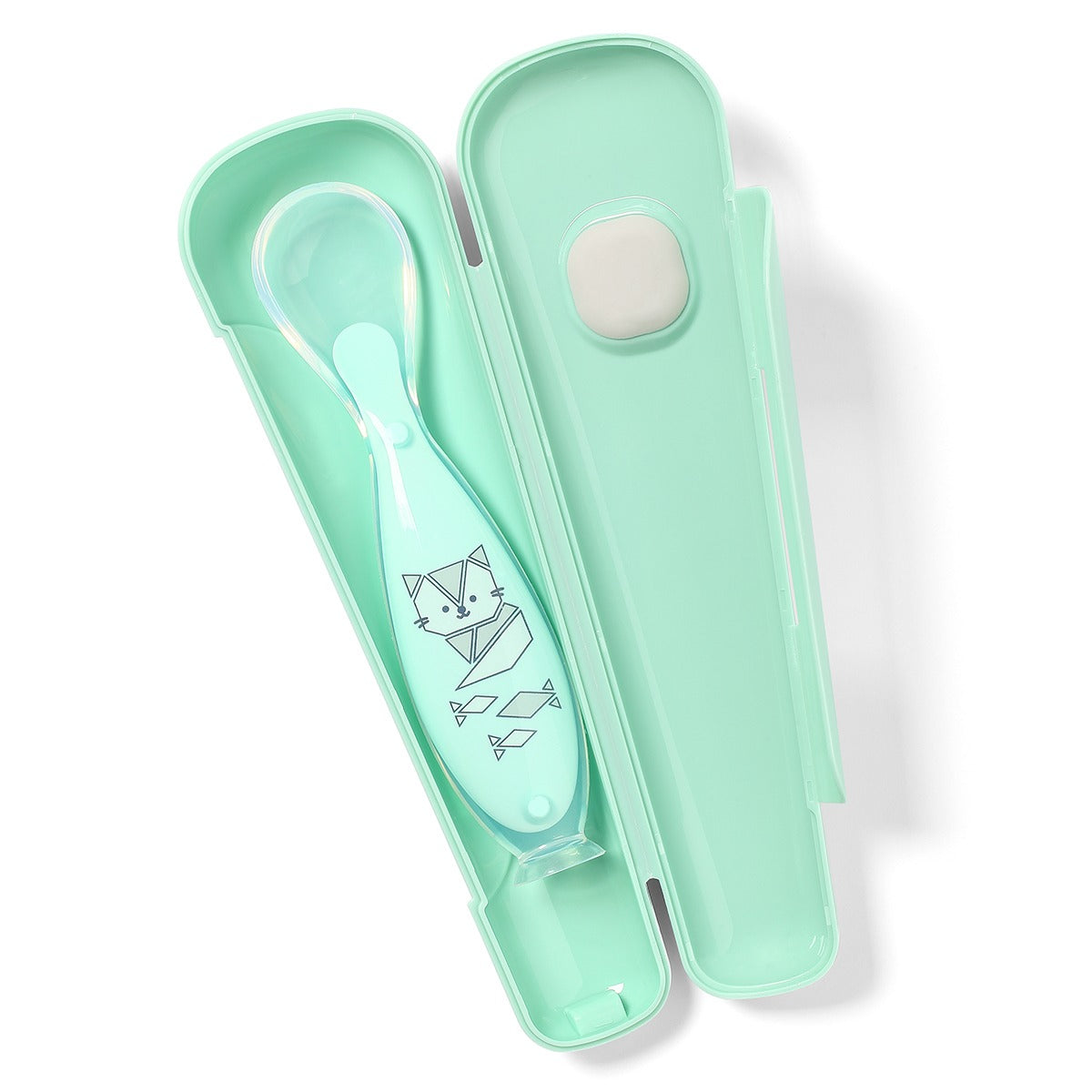 Baby Ono lingurita moale silicon cu ventuza si cutie 6m+ 02