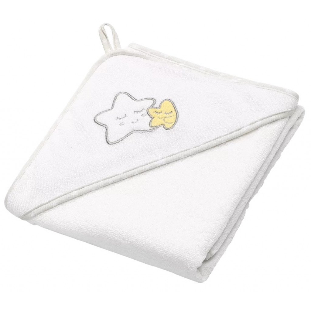 Baby Ono prosop cu gluga frotir 76x76 cm pentru 0m+, Stelute 01