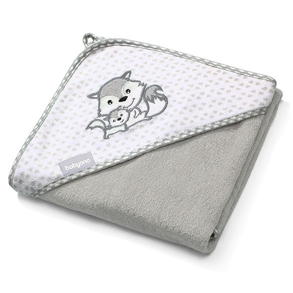 Baby Ono prosop de baie frotir Natural Bamboo Gri 01 Imagine principală a produsului