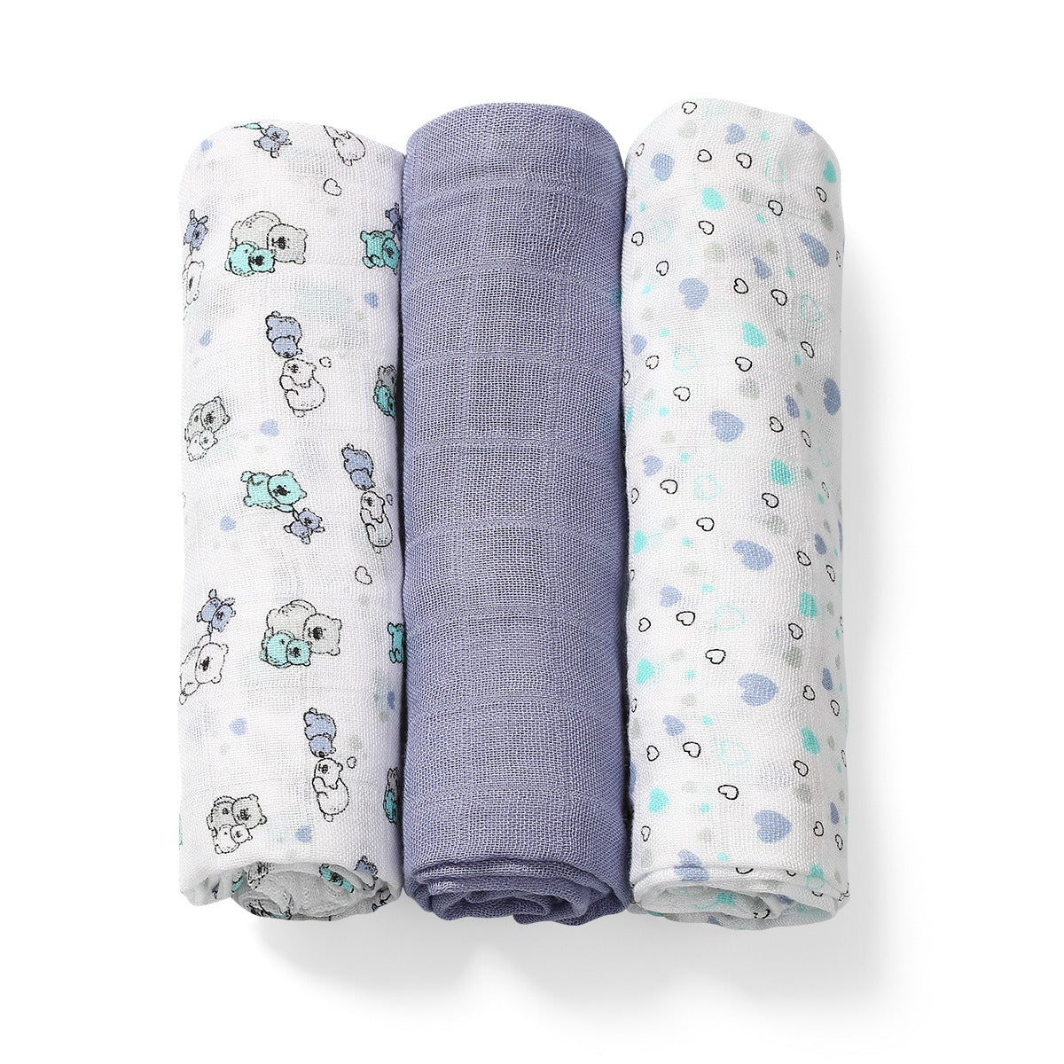 Baby Ono scutec textil Bamboo Natural  70x70 cm 3 buc 01