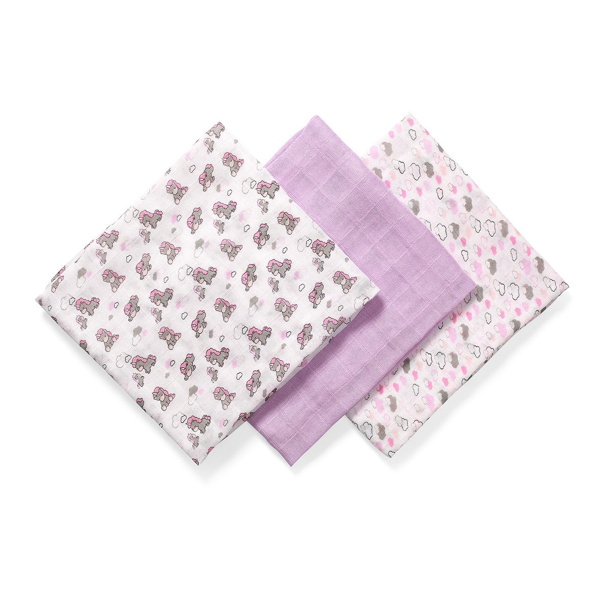 Baby Ono scutec textil Bamboo Natural  70x70 cm 3 buc 02