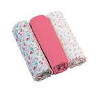 Baby Ono scutec textil din muselina 70x70 cm 3 buc 348 Roz 01