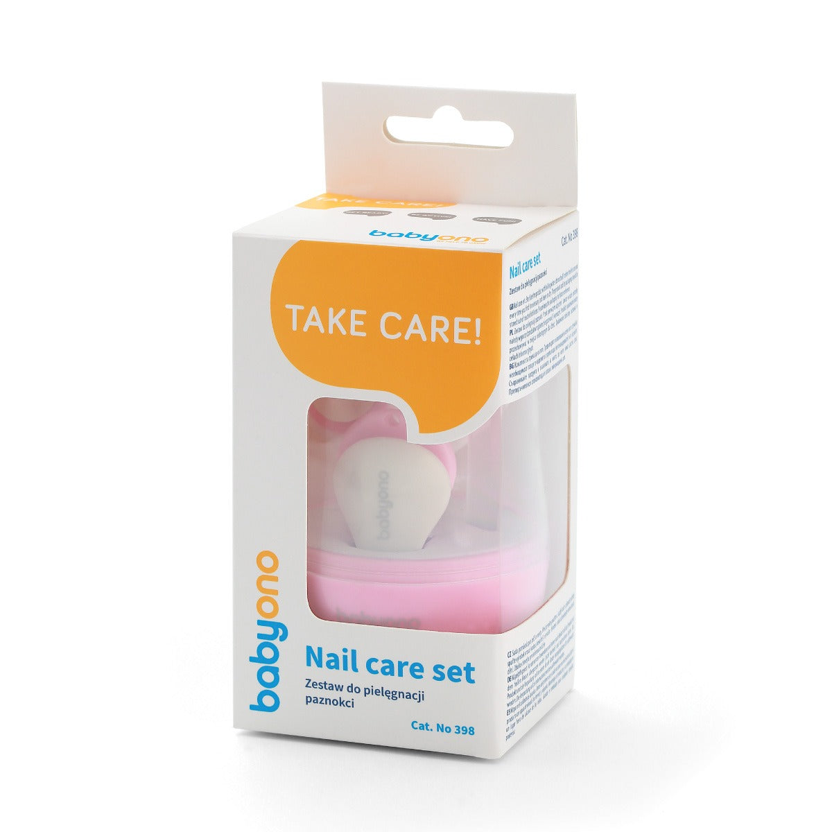 Baby Ono set pentru ingrijirea unghiilor 0m+ Roz 04