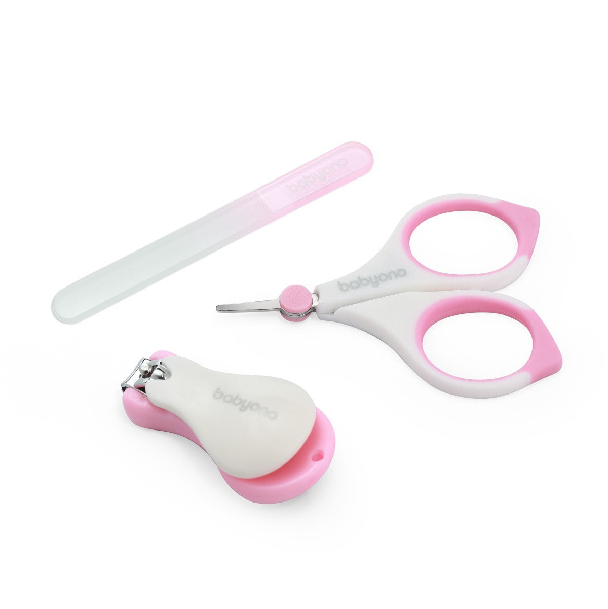 Baby Ono set pentru ingrijirea unghiilor 0m+ Roz 03