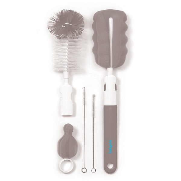 Baby Ono set perie pentru curatarea biberoanelor si tetinelor 0m+ Grey 735/03