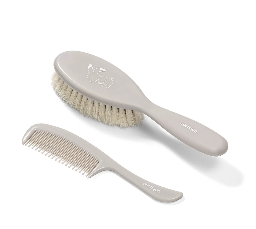 Baby Ono set perie si pieptene 0m+, Gri 56803 Imagine principală a produsului