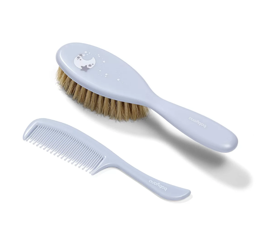 Baby Ono set perie si pieptene 0m+, Light Blue-Grey Imagine principală a produsului