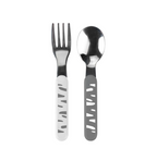 Baby Ono set tacamuri din otel inoxidabil 12m+ alb-gri 106501 01