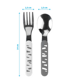Baby Ono set tacamuri din otel inoxidabil 12m+ alb-gri 1065010 4