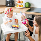 Baby Ono set tacamuri din otel inoxidabil 12m+ roz pudrat-bej  05