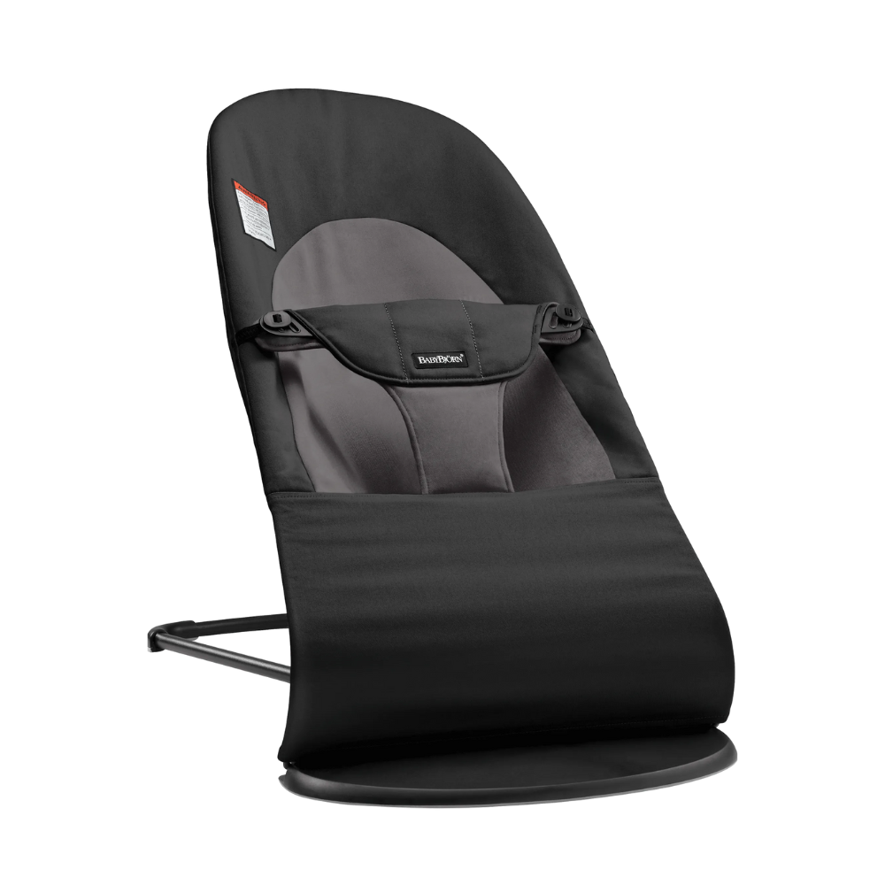 BabyBjorn balansoar Balance Soft pentru 0-2 ani, Black/Dark Gray Tesatura