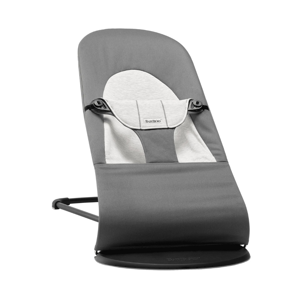 BabyBjorn balansoar Balance Soft pentru 0-2 ani, Dark Gray /Gray Tesatura-Tricot Imagine principală a produsului