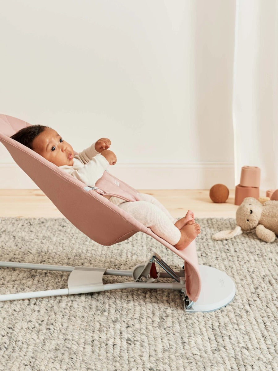 BabyBjorn balansoar Bliss 0-2 ani, Dusty Pink bumbac Imagine secundară a produsului