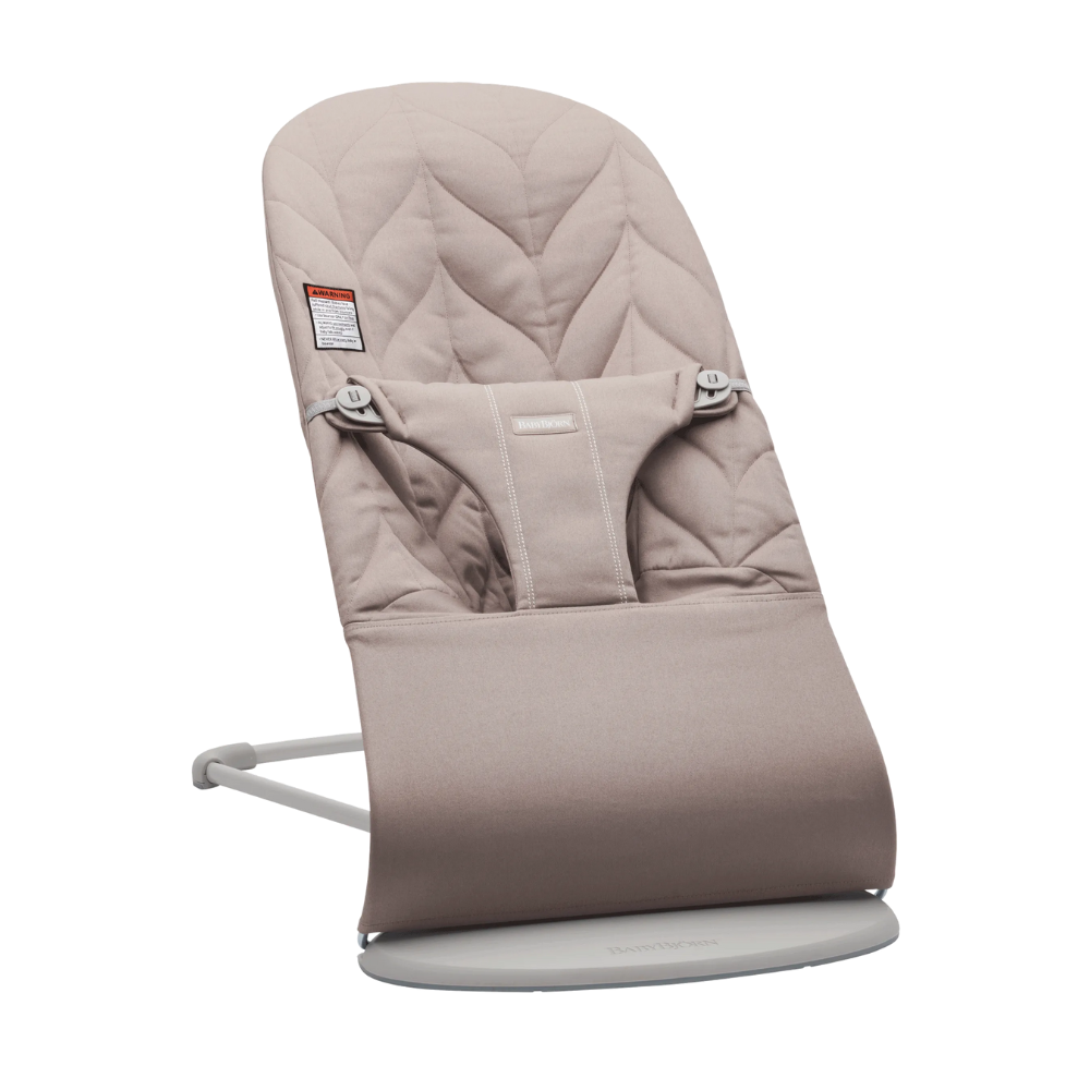 BabyBjorn balansoar Bliss 0-2 ani, Sand Gray petale matasat