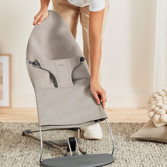 BabyBjorn balansoar Bliss 0-2 ani, Sand Grey 3D Jersey
