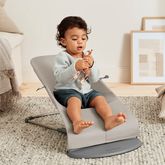 BabyBjorn balansoar Bliss 0-2 ani, Sand Grey 3D Jersey