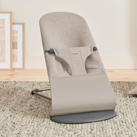 BabyBjorn balansoar Bliss 0-2 ani, Sand Grey 3D Jersey