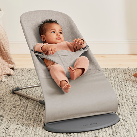 BabyBjorn balansoar Bliss 0-2 ani, Sand Grey 3D Jersey