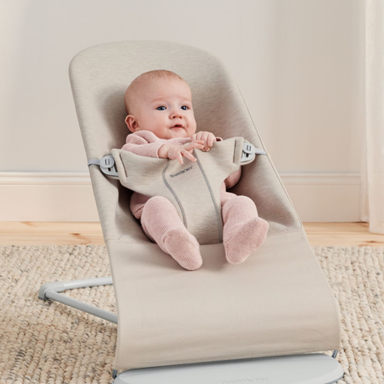 BabyBjorn balansoar Bliss 0-2 ani, Light Beige 3D Jersey