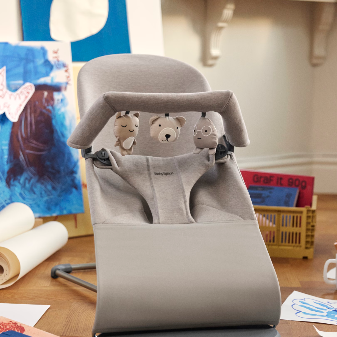 BabyBjorn Bara de jucarii Soft Toys pentru balansoarele BabyBjorn 0m+ Neutrals Imagine secundară a produsului