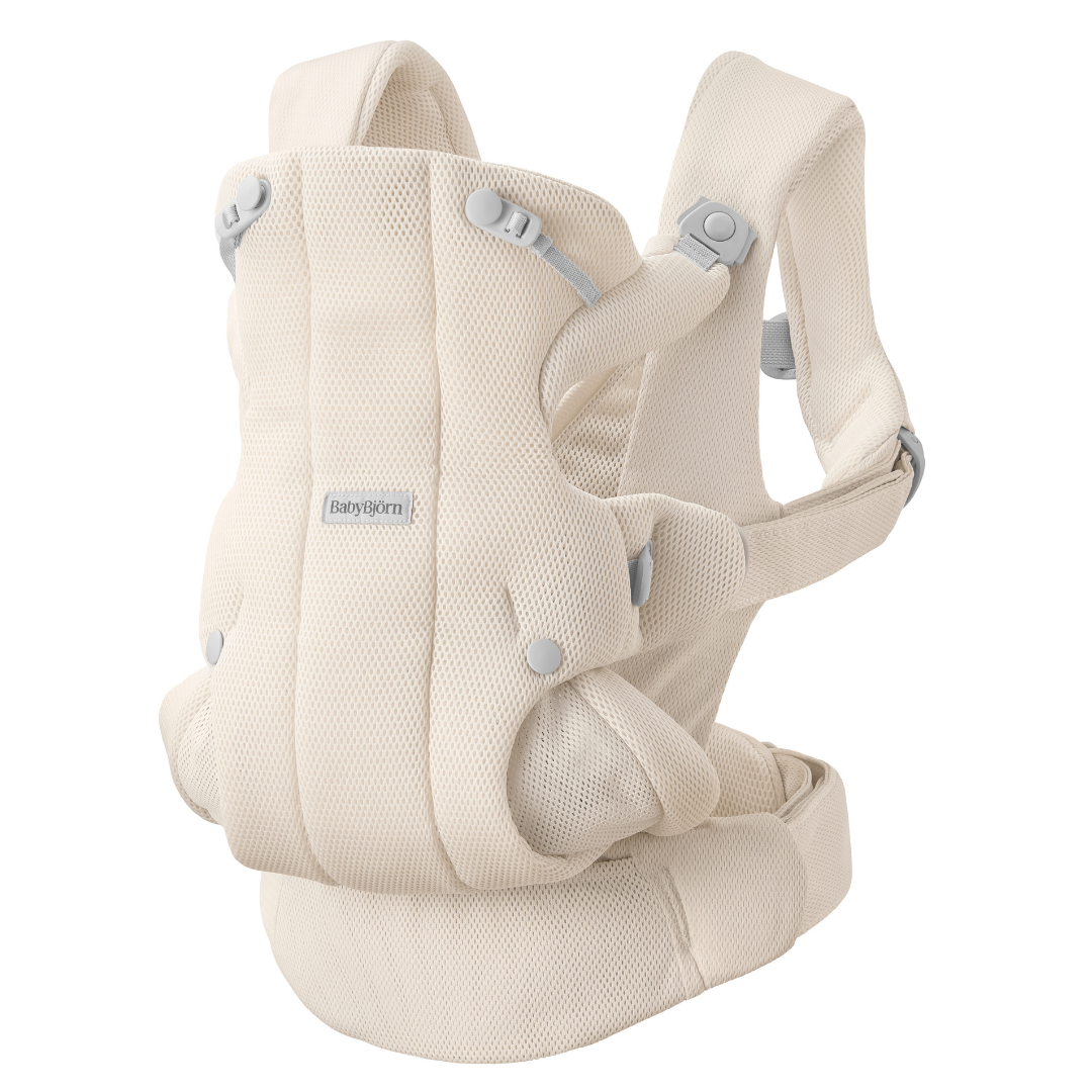 BabyBjorn marsupiu anatomic Baby Carrier Hold 3,2–13,5 kg Cream Airy Mesh Imagine principală a produsului