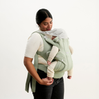 BabyBjorn marsupiu anatomic Baby Carrier Hold 3,2–13,5 kg Light Green tesatura periata