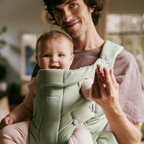 BabyBjorn marsupiu anatomic Baby Carrier Hold 3,2–13,5 kg Light Green tesatura periata