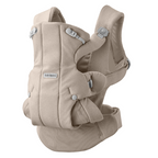 BabyBjorn marsupiu anatomic Baby Carrier Hold 3,2–13,5 kg Sand Gray tesatura periata