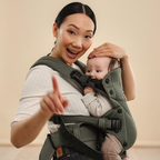 BabyBjorn marsupiu anatomic Harmony pentru 3.2 -15 kg 3D Mesh, Dark Green
