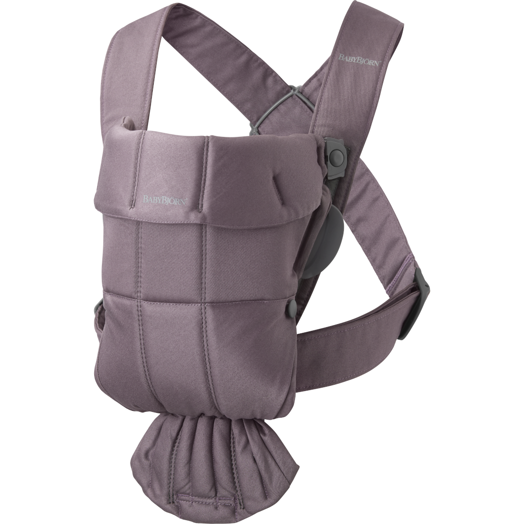 BabyBjorn marsupiu anatomic Mini 0-2 ani, Dark Purple Bumbac