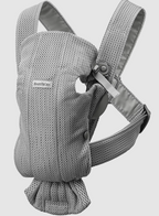 BabyBjorn marsupiu anatomic Mini 0-2 ani, Grey 3D Mesh
