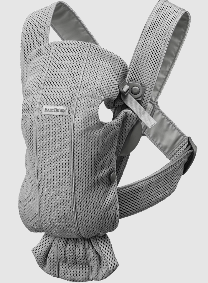 BabyBjorn marsupiu anatomic Mini 0-2 ani, Grey 3D Mesh